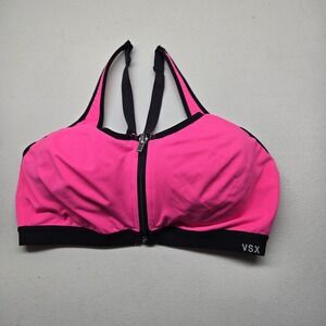 Victoria's Secret Women Sports Bra 36C Pink VSX Sport Wireless Racerback